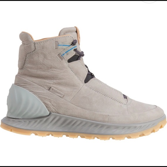 ECCO EXOSTRIKE LEATHER MID TOP HIKING BOOTS - Picture 3 of 5